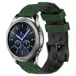 Dây đồng hồ silicone hai màu họa tiết bóng đá 22mm, Dành cho Samsung Galaxy Watch3 45mm, Dành cho Samsung Galaxy Watch 46mm, Dành cho Samsung Gear S3 Classic, Dành cho Samsung Gear S3 Frontier