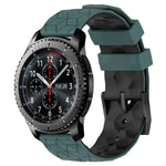 Dây đồng hồ silicone hai màu họa tiết bóng đá 22mm, Dành cho Samsung Galaxy Watch3 45mm, Dành cho Samsung Galaxy Watch 46mm, Dành cho Samsung Gear S3 Classic, Dành cho Samsung Gear S3 Frontier