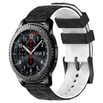 Dây đồng hồ silicone hai màu họa tiết bóng đá 22mm, Dành cho Samsung Galaxy Watch3 45mm, Dành cho Samsung Galaxy Watch 46mm, Dành cho Samsung Gear S3 Classic, Dành cho Samsung Gear S3 Frontier