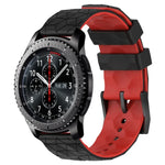 Dây đồng hồ silicone hai màu họa tiết bóng đá 22mm, Dành cho Samsung Galaxy Watch3 45mm, Dành cho Samsung Galaxy Watch 46mm, Dành cho Samsung Gear S3 Classic, Dành cho Samsung Gear S3 Frontier
