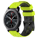 Dây đồng hồ silicone hai màu họa tiết bóng đá 22mm, Dành cho Samsung Galaxy Watch3 45mm, Dành cho Samsung Galaxy Watch 46mm, Dành cho Samsung Gear S3 Classic, Dành cho Samsung Gear S3 Frontier