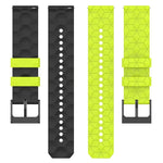 20mm Football Pattern Two-Color Silicone Watch Band, For Samsung Galaxy Watch Active 2 44mm, For Samsung Galaxy Watch 42mm