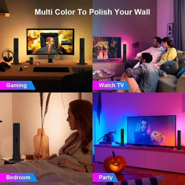 ZM-021 đèn LED thanh đồng bộ âm nhạc, đèn không gian TV Tuya, đèn bàn, thanh LED
