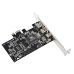 Card mở rộng PCI-E 3 cổng 1394a 1394b Firewire 2 x 6 chân + 1 x 4 chân cho máy tính để bàn, 1394a+1394b