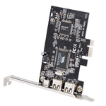 Card mở rộng PCI-E 3 cổng 1394a 1394b Firewire 2 x 6 chân + 1 x 4 chân cho máy tính để bàn, 1394a+1394b