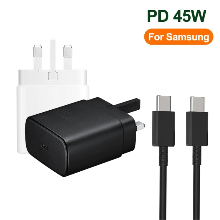 Sạc nhanh 45W cổng USB-C / Type-C M135 kèm cáp Type-C 5A, phích cắm UK, phích cắm UK + cáp Type-C