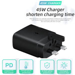 Sạc nhanh 45W cổng USB-C / Type-C M135 kèm cáp Type-C 5A, phích cắm UK, phích cắm UK + cáp Type-C