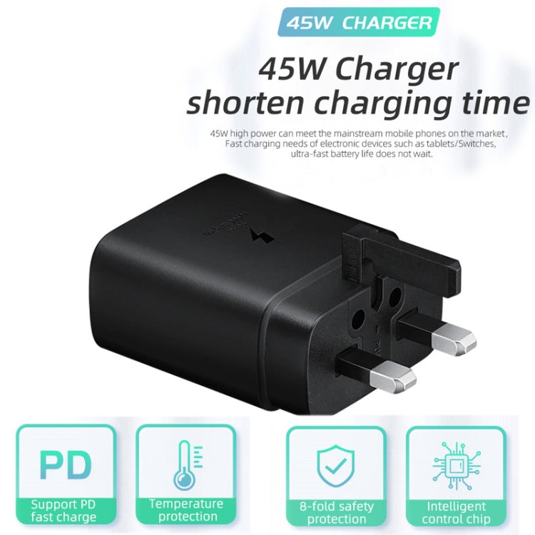 Sạc nhanh 45W cổng USB-C / Type-C M135 kèm cáp Type-C 5A, phích cắm UK, phích cắm UK + cáp Type-C