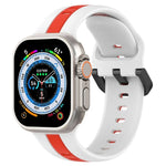 Dây đồng hồ silicone hai màu khóa vòng, Dành cho Apple Watch Ultra 49mm, Dành cho Apple Watch Series 8&7 45mm, Dành cho Apple Watch Series 8&7 41mm