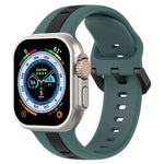 Dây đồng hồ silicone hai màu khóa vòng, Dành cho Apple Watch Ultra 49mm, Dành cho Apple Watch Series 8&7 45mm, Dành cho Apple Watch Series 8&7 41mm