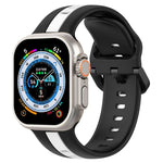 Dây đồng hồ silicone hai màu khóa vòng, Dành cho Apple Watch Ultra 49mm, Dành cho Apple Watch Series 8&7 45mm, Dành cho Apple Watch Series 8&7 41mm