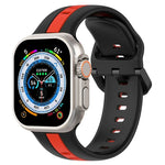 Dây đồng hồ silicone hai màu khóa vòng, Dành cho Apple Watch Ultra 49mm, Dành cho Apple Watch Series 8&7 45mm, Dành cho Apple Watch Series 8&7 41mm