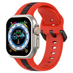 Dây đồng hồ silicone hai màu khóa vòng, Dành cho Apple Watch Ultra 49mm, Dành cho Apple Watch Series 8&7 45mm, Dành cho Apple Watch Series 8&7 41mm