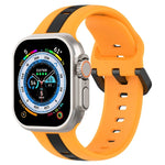 Dây đồng hồ silicone hai màu khóa vòng, Dành cho Apple Watch Ultra 49mm, Dành cho Apple Watch Series 8&7 45mm, Dành cho Apple Watch Series 8&7 41mm