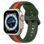 Dây đồng hồ silicone hai màu khóa vòng, Dành cho Apple Watch Ultra 49mm, Dành cho Apple Watch Series 8&7 45mm, Dành cho Apple Watch Series 8&7 41mm