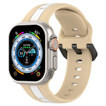 Dây đồng hồ silicone hai màu khóa vòng, Dành cho Apple Watch Ultra 49mm, Dành cho Apple Watch Series 8&7 45mm, Dành cho Apple Watch Series 8&7 41mm
