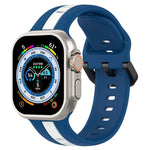 Dây đồng hồ silicone hai màu khóa vòng, Dành cho Apple Watch Ultra 49mm, Dành cho Apple Watch Series 8&7 45mm, Dành cho Apple Watch Series 8&7 41mm
