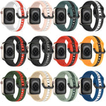 Dây đồng hồ silicone hai màu khóa vòng, Dành cho Apple Watch Ultra 49mm, Dành cho Apple Watch Series 8&7 45mm, Dành cho Apple Watch Series 8&7 41mm