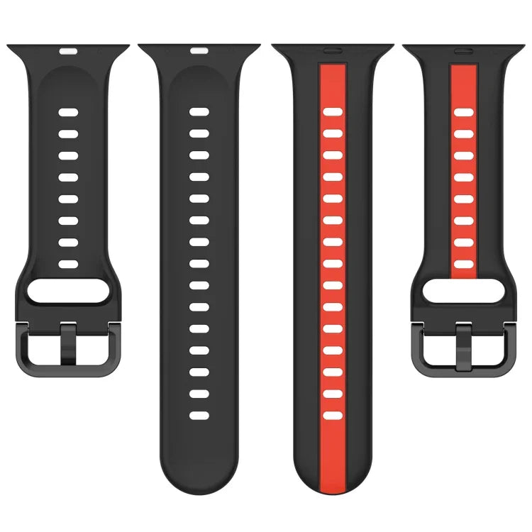 Dây đồng hồ silicone hai màu khóa vòng, Dành cho Apple Watch Ultra 49mm, Dành cho Apple Watch Series 8&7 45mm, Dành cho Apple Watch Series 8&7 41mm