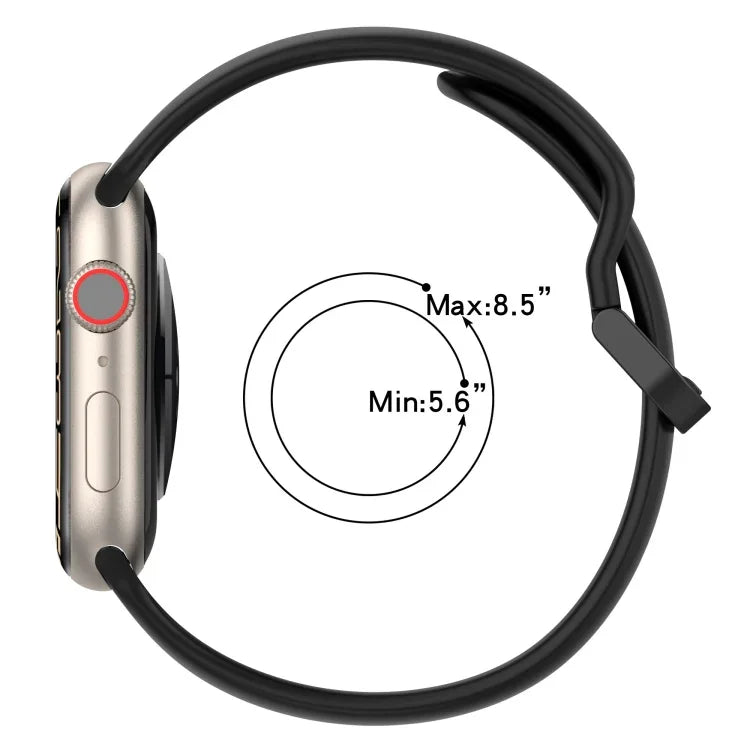 Dây đồng hồ silicone hai màu khóa vòng, Dành cho Apple Watch Ultra 49mm, Dành cho Apple Watch Series 8&7 45mm, Dành cho Apple Watch Series 8&7 41mm