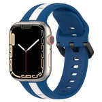 Dây đồng hồ silicone hai màu khóa vòng, Dành cho Apple Watch Ultra 49mm, Dành cho Apple Watch Series 8&7 45mm, Dành cho Apple Watch Series 8&7 41mm