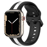 Dây đồng hồ silicone hai màu khóa vòng, Dành cho Apple Watch Ultra 49mm, Dành cho Apple Watch Series 8&7 45mm, Dành cho Apple Watch Series 8&7 41mm