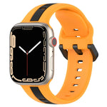 Dây đồng hồ silicone hai màu khóa vòng, Dành cho Apple Watch Ultra 49mm, Dành cho Apple Watch Series 8&7 45mm, Dành cho Apple Watch Series 8&7 41mm