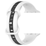 Dây đồng hồ silicone hai màu khóa bướm, Dành cho Apple Watch Ultra 49mm, Dành cho Apple Watch Series 8&7 45mm, Dành cho Apple Watch Series 8&7 41mm
