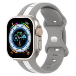 Dây đồng hồ silicone hai màu khóa bướm, Dành cho Apple Watch Ultra 49mm, Dành cho Apple Watch Series 8&7 45mm, Dành cho Apple Watch Series 8&7 41mm