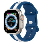 Dây đồng hồ silicone hai màu khóa bướm, Dành cho Apple Watch Ultra 49mm, Dành cho Apple Watch Series 8&7 45mm, Dành cho Apple Watch Series 8&7 41mm