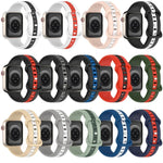 Dây đồng hồ silicone hai màu khóa bướm, Dành cho Apple Watch Ultra 49mm, Dành cho Apple Watch Series 8&7 45mm, Dành cho Apple Watch Series 8&7 41mm