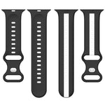 Dây đồng hồ silicone hai màu khóa bướm, Dành cho Apple Watch Ultra 49mm, Dành cho Apple Watch Series 8&7 45mm, Dành cho Apple Watch Series 8&7 41mm