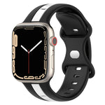 Dây đồng hồ silicone hai màu khóa bướm, Dành cho Apple Watch Ultra 49mm, Dành cho Apple Watch Series 8&7 45mm, Dành cho Apple Watch Series 8&7 41mm
