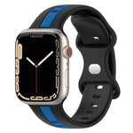 Dây đồng hồ silicone hai màu khóa bướm, Dành cho Apple Watch Ultra 49mm, Dành cho Apple Watch Series 8&7 45mm, Dành cho Apple Watch Series 8&7 41mm