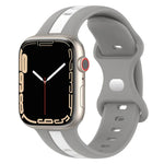 Dây đồng hồ silicone hai màu khóa bướm, Dành cho Apple Watch Ultra 49mm, Dành cho Apple Watch Series 8&7 45mm, Dành cho Apple Watch Series 8&7 41mm