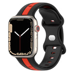 Dây đồng hồ silicone hai màu khóa bướm, Dành cho Apple Watch Ultra 49mm, Dành cho Apple Watch Series 8&7 45mm, Dành cho Apple Watch Series 8&7 41mm