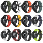 Dây đồng hồ silicone hai màu vòng lồi 20mm, cho Samsung Galaxy Watch 6 40mm, cho Samsung Galaxy Watch 6 Classic 43mm