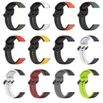 Dây đồng hồ silicone hai màu vòng lồi 20mm, cho Samsung Galaxy Watch 6 40mm, cho Samsung Galaxy Watch 6 Classic 43mm