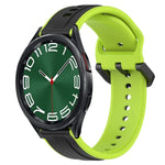 Dây đồng hồ silicone hai màu vòng lồi 20mm, cho Samsung Galaxy Watch 6 40mm, cho Samsung Galaxy Watch 6 Classic 43mm
