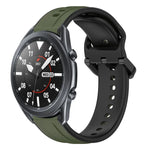 Dây đồng hồ silicone hai màu vòng lồi 22mm, cho Samsung Galaxy Watch3 45mm, cho Samsung Galaxy Watch 46mm, cho Samsung Gear S3 Classic, cho Samsung Gear S3 Frontier
