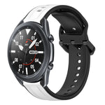 Dây đồng hồ silicone hai màu vòng lồi 22mm, cho Samsung Galaxy Watch3 45mm, cho Samsung Galaxy Watch 46mm, cho Samsung Gear S3 Classic, cho Samsung Gear S3 Frontier