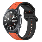 Dây đồng hồ silicone hai màu vòng lồi 22mm, cho Samsung Galaxy Watch3 45mm, cho Samsung Galaxy Watch 46mm, cho Samsung Gear S3 Classic, cho Samsung Gear S3 Frontier