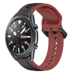 Dây đồng hồ silicone hai màu vòng lồi 22mm, cho Samsung Galaxy Watch3 45mm, cho Samsung Galaxy Watch 46mm, cho Samsung Gear S3 Classic, cho Samsung Gear S3 Frontier
