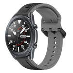 Dây đồng hồ silicone hai màu vòng lồi 22mm, cho Samsung Galaxy Watch3 45mm, cho Samsung Galaxy Watch 46mm, cho Samsung Gear S3 Classic, cho Samsung Gear S3 Frontier
