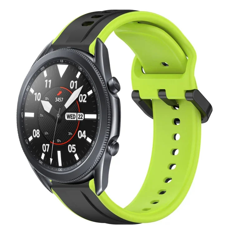 Dây đồng hồ silicone hai màu vòng lồi 22mm, cho Samsung Galaxy Watch3 45mm, cho Samsung Galaxy Watch 46mm, cho Samsung Gear S3 Classic, cho Samsung Gear S3 Frontier