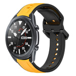 Dây đồng hồ silicone hai màu vòng lồi 22mm, cho Samsung Galaxy Watch3 45mm, cho Samsung Galaxy Watch 46mm, cho Samsung Gear S3 Classic, cho Samsung Gear S3 Frontier