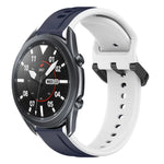 Dây đồng hồ silicone hai màu vòng lồi 22mm, cho Samsung Galaxy Watch3 45mm, cho Samsung Galaxy Watch 46mm, cho Samsung Gear S3 Classic, cho Samsung Gear S3 Frontier