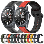 Dây đồng hồ silicone hai màu vòng lồi 22mm, cho Samsung Galaxy Watch3 45mm, cho Samsung Galaxy Watch 46mm, cho Samsung Gear S3 Classic, cho Samsung Gear S3 Frontier