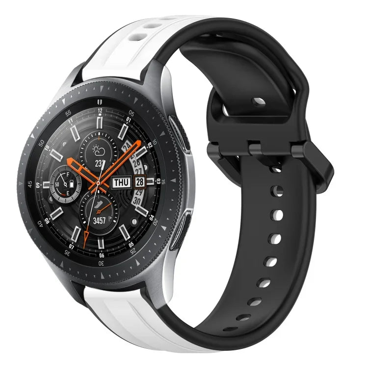 Dây đồng hồ silicone hai màu vòng lồi 22mm, cho Samsung Galaxy Watch3 45mm, cho Samsung Galaxy Watch 46mm, cho Samsung Gear S3 Classic, cho Samsung Gear S3 Frontier
