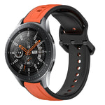 Dây đồng hồ silicone hai màu vòng lồi 22mm, cho Samsung Galaxy Watch3 45mm, cho Samsung Galaxy Watch 46mm, cho Samsung Gear S3 Classic, cho Samsung Gear S3 Frontier